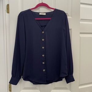 Women's Navy Blouse